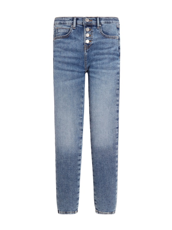 Guess Indigo Icecream Wash Button Fly Skinny Jeans (7-14)